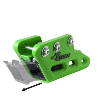 Ловушка цепи Rtech R2.0 WORX зелено черная Kawasaki KX250F 450F 09 20 / KLX450R 12 16  - миниатюра 5