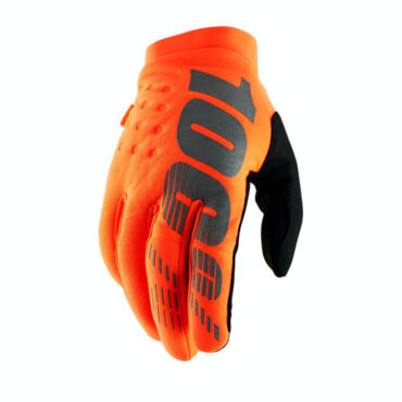 Перчатки 100% Brisker Glove (Fluo Orange Black) - миниатюра 1