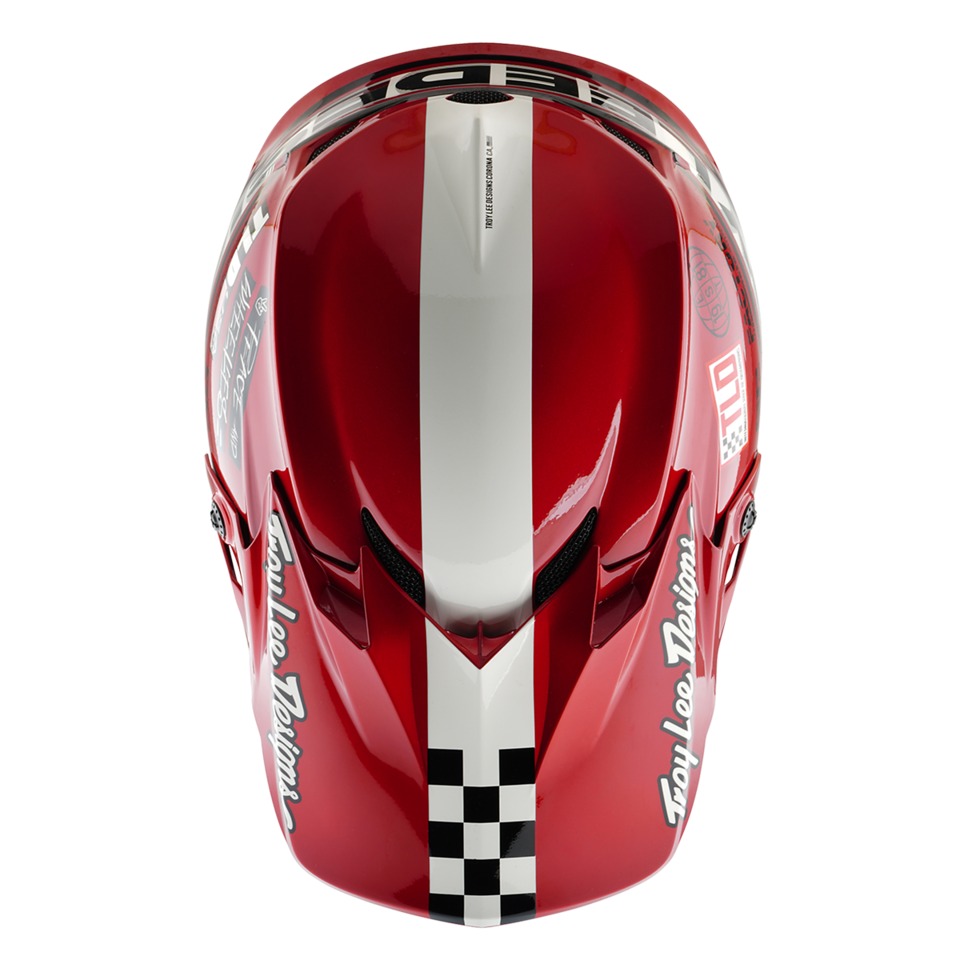Мотошлем Troy Lee Designs GP Pro Fifty-50 White/Red 2025 - фото 8