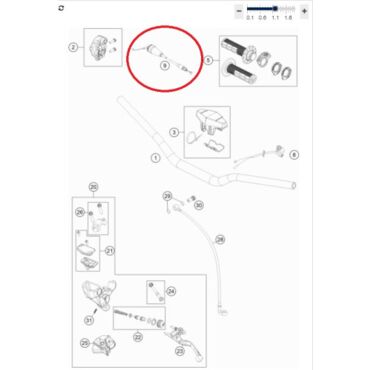 Трос газа KTM85 HQ(18 20), original - миниатюра 1