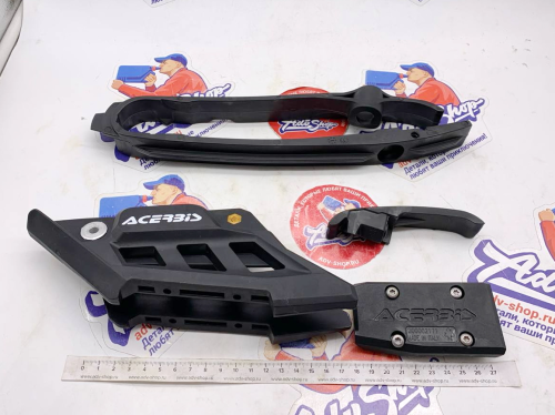 Acerbis слайдер цепи на маятник + на раму + ловушка ( черный ) EXC EXCF 24-> // 0026132.090 - фото 4
