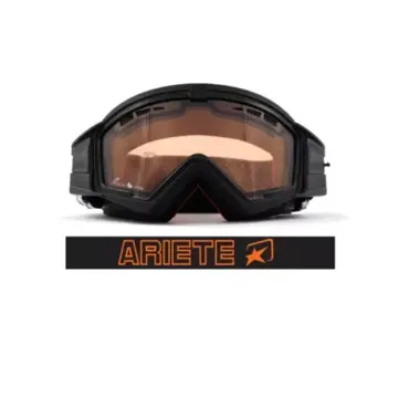 Кроссовые очки (маска) MUDMAX - BLACK / DOUBLE ORANGE VENTILATED LENS NO PINS - миниатюра 1