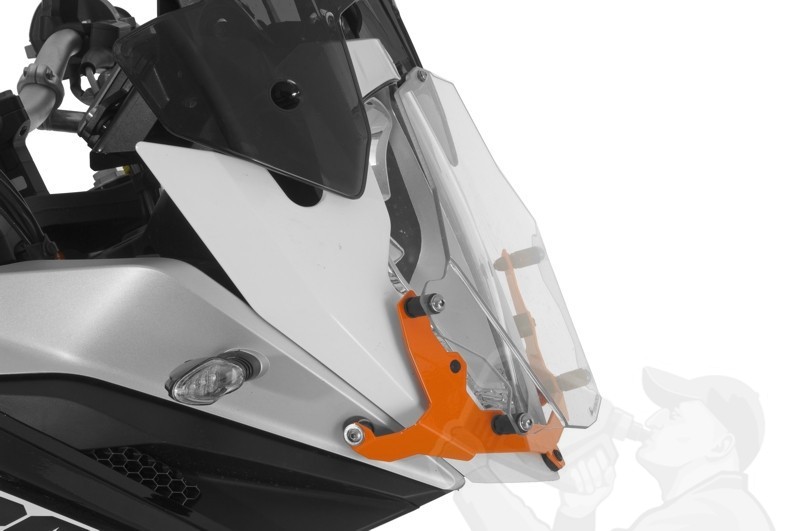 TOURATECH защита фары Makrolon быстросъемное стекло 1050 / 1190 / 1290 оранж ( 01 371 5091 0 ) - фото 2