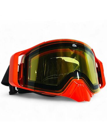AiM Очки снегоходные с магнитной линзой и подогревом (PRO) 31 103 Accu Heated Orange Glossy