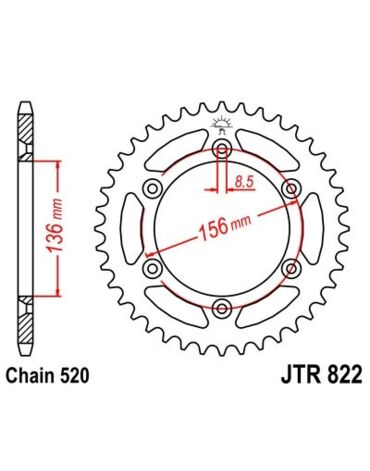Звезда ведомая JTR822.42