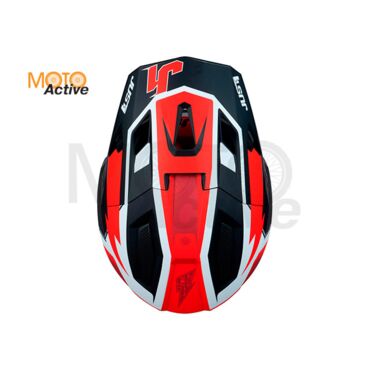 Шлем кроссовый JUST1 J40 FLASH (красный белый матовый) - миниатюра 4