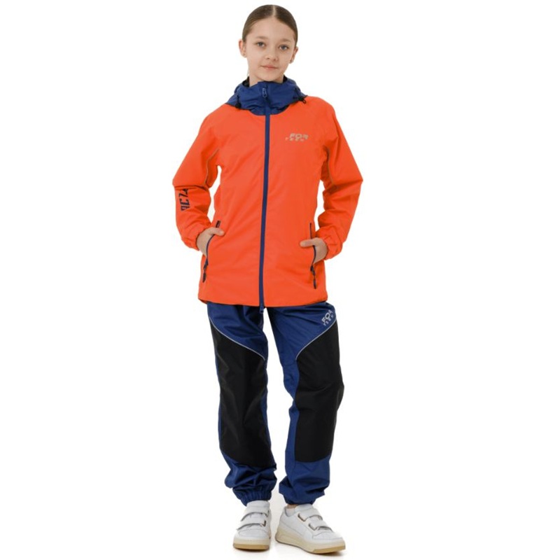 Dragonfly Комплект дождевой (куртка брюки) Active Teenager Orange - Blue (мембрана) - фото 16