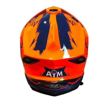 AiM Шлем детский JK802Y Orange Blue - миниатюра 4