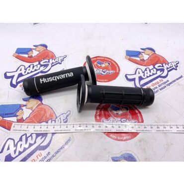 Husqvarna GRIP SET BLACK WHITE OPEN Ручки руля (грипсы) черные ( открытый торец )  TC FC TE FE FX 701 ( 27002021000 ) - миниатюра 2