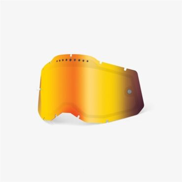 Линза 100% RC2 AC2 ST2 Replacement Lens Vented Dual Pane Mirror Red - миниатюра 1
