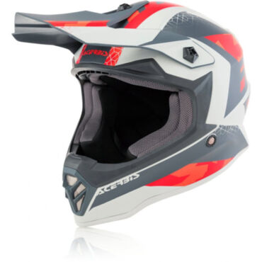 Acerbis Шлем детский IMPACT STEEL JUNIOR Red Grey - миниатюра 3