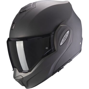 Scorpion Exo Мотошлем Exo Tech Evo Solid Антрацит матовый - миниатюра 2