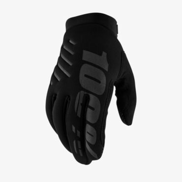 Перчатки подростковые 100% Brisker Youth Glove Fluo Black - миниатюра 1