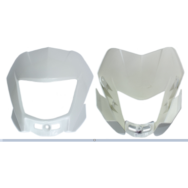 обтекатель руля (голова) TTR250Rb (цв. белый) - миниатюра 1