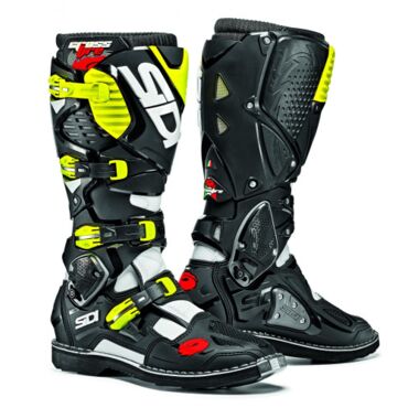 Sidi Ботинки Crossfire 3 White Black Yellow Fluo - миниатюра 1