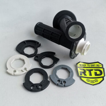 A46002921500C1 - KTM Грипсы (ручки руля) Lock On для KTM /Husqvarna GasGas кросс (2023 2025),эндуро (2024 2025), с отверстиями, Черный - миниатюра 1