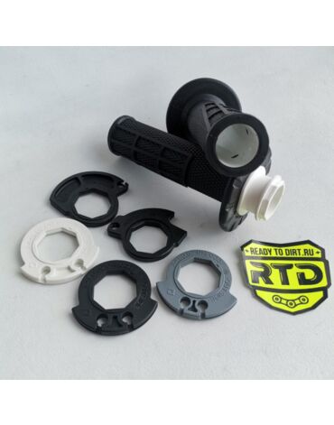 A46002921500C1 - KTM Грипсы (ручки руля) Lock On для KTM /Husqvarna GasGas кросс (2023 2025),эндуро (2024 2025), с отверстиями, Черный