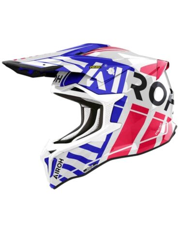Airoh Мотошлем Strycker Brave Blue Red Gloss