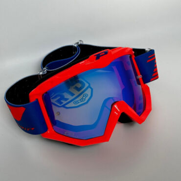 Очки Progrip Atzaki 3201 FL Orange fluo Multilayer Mirror Blue Lens (синяя зеркальная линза 3246C) - миниатюра 2