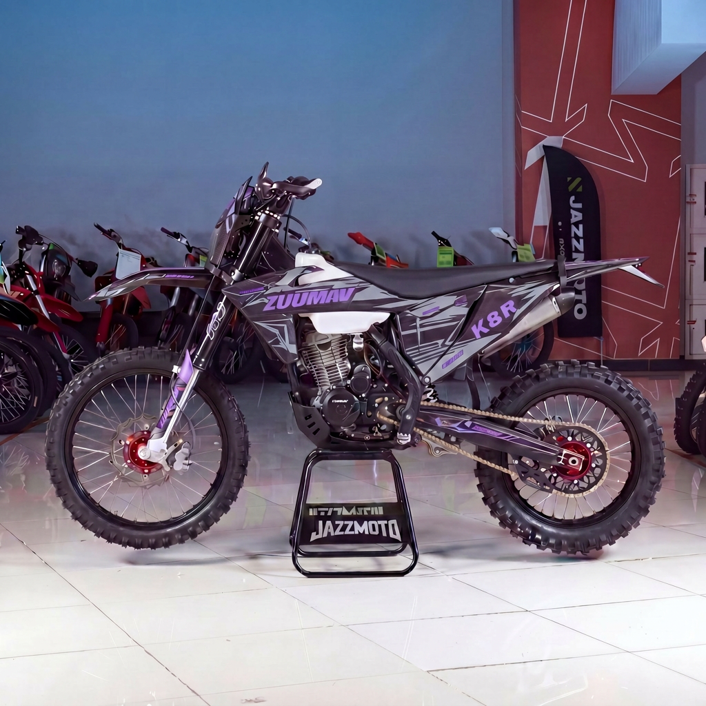 Кроссовый мотоцикл Zuumav K8R YBH300 /фиолетовый