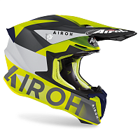 Шлем кроссовый Airoh Twist 2.0 Lift Yellow Blue Matt - миниатюра 2
