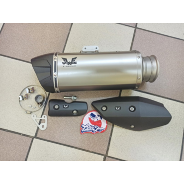 Wings Titanium Mufflers прямоточный титановый выхлоп (silver) -short 1290 SUPER ADVENTURE R S (21 24) - миниатюра 4