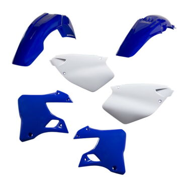Комплект пластика Yamaha YZ125 250 (1996 1999), WR125 250 2T (1996 1999), Синий белый - миниатюра 1