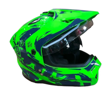 AiM Шлем детский JK802Y Green Blue - миниатюра 3