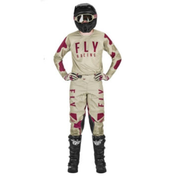 Комплект Fly Racing KINETIC K221 Серый Бордовый, джерси+штаны - миниатюра 8