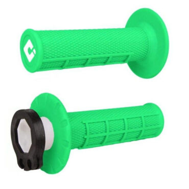 ODI MX V2 Грипсы (ручки руля) Lock On для KTM, Honda, Suzuki, Kawasaki, Yamaha 4 и 2 х тактных мотоциклов, FLO Green - миниатюра 1