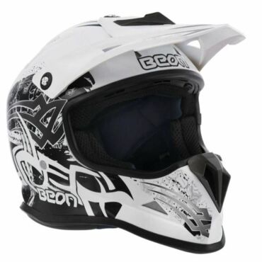 Beon Шлем МХ 17 White Black - миниатюра 8