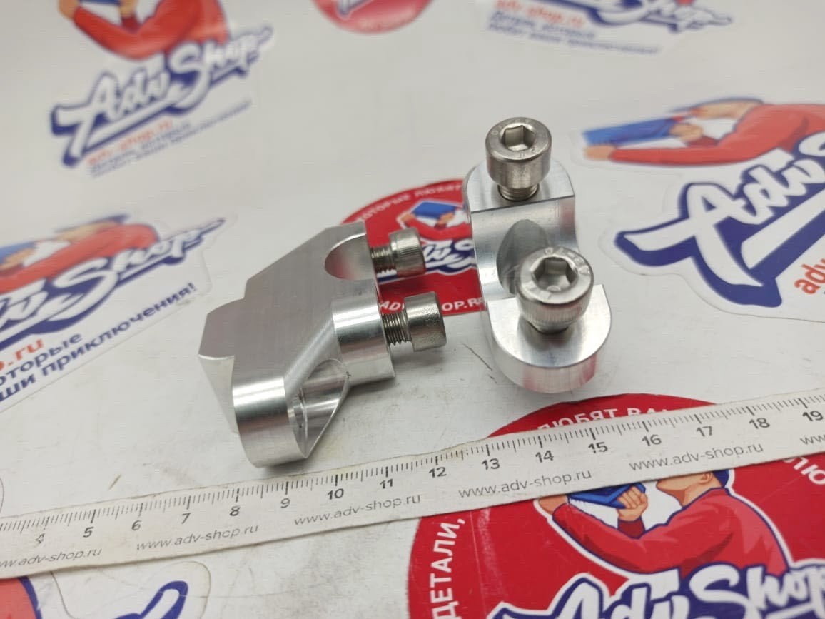 SCH Проставки со смещением для руля d= 22 mm  h= 30 mm (Alu) XRV750 XL600 XL700 XL1000 - фото 1