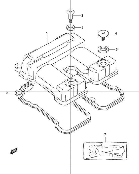 SUZUKI прокладка клапанной крышки DR250 (11173 13E00 000 / 1117313E00 ) - фото 2