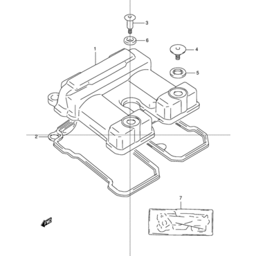 SUZUKI прокладка клапанной крышки DR250 (11173 13E00 000 / 1117313E00 ) - миниатюра 2
