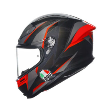 AGV Шлем K6 S Slashcut Black Grey Red - миниатюра 5