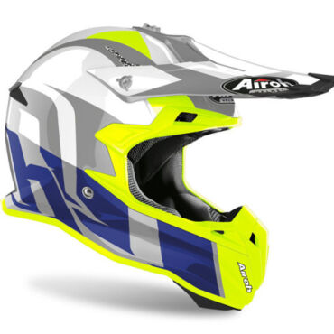 Шлем AIROH Terminator Open Vision SHOOT BLUE GLOSS (Глянец) - миниатюра 2
