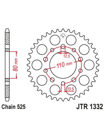 Звезда ведомая JTR1332 43