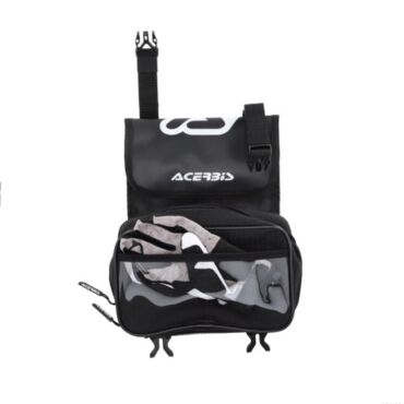 Сумка для инструментов на заднее крыло Acerbis Rear Tools Bag Logo, Черный Белый - миниатюра 8