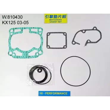 Прокладки верх комплект KX125 03 09 - миниатюра 1