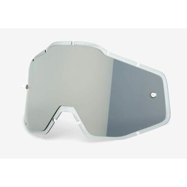 Линза 100% зеркальная Racecraft Accuri Strata Anti Fog Injected Silver Flash Mirror - миниатюра 1
