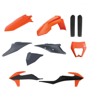 Полный комплект пластика Polisport KTM EXC EXC F / XC W XCF W 20 23 (черн. серый, оранж.) - миниатюра 1