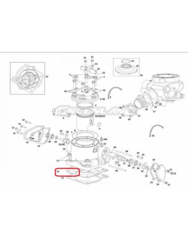 Прокладка цилиндра 0.5 мм GasGas EC 250 300 2014 17
