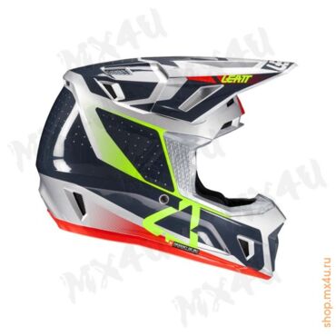 Кроссовый шлем 7.5 V25 Steel - Серебристый - миниатюра 3