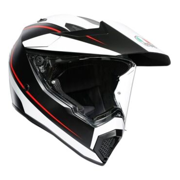 AGV Шлем AX9 E2206 V26 Pacific Road Matt Black White Red - миниатюра 5
