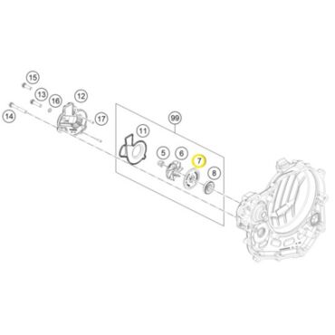Диск водяной помпы FC FE450 501(c18) - миниатюра 1