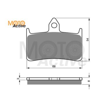 Тормозные колодки GOLD FREN Sintered S3 069 - миниатюра 1