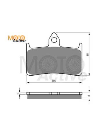 Тормозные колодки GOLD FREN Sintered S3 069