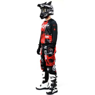 Grom Штаны кроссовые MX Religion red - миниатюра 5