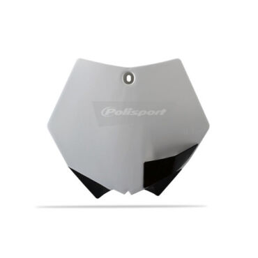 Щиток переднего номера Polisport 8664400007 KTM SX SX F '2007 12 XC F '2008 12, белый Oem - миниатюра 1