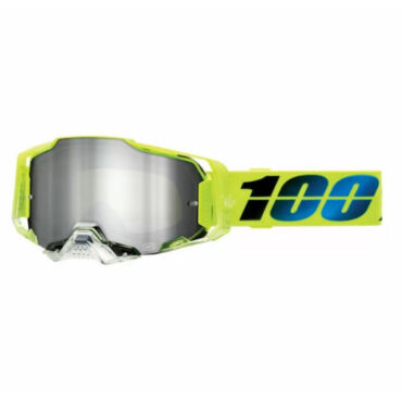 100% Очки Armega Goggle Nuclear Citrus Mirror Gold Lens - миниатюра 1